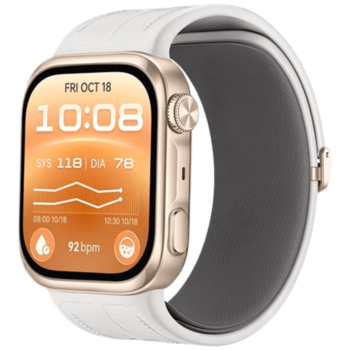 Huawei Huawei Watch D3 Smartwatch - Goud met Witte Band