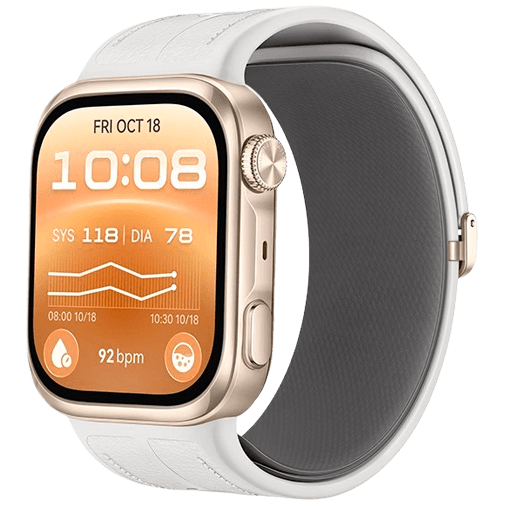 Huawei Huawei Watch D3 Smartwatch - Goud met Witte Band, foto 2 van 6