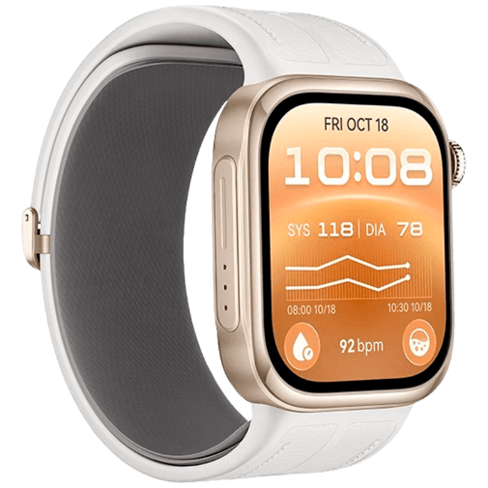 Huawei Huawei Watch D3 Smartwatch - Goud met Witte Band