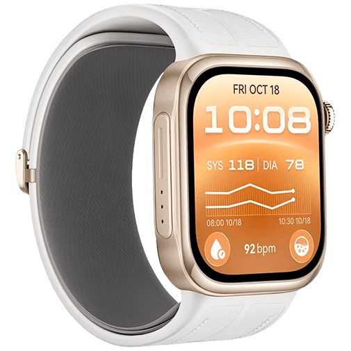 Huawei Huawei Watch D3 Smartwatch - Goud met Witte Band, foto 6 van 6