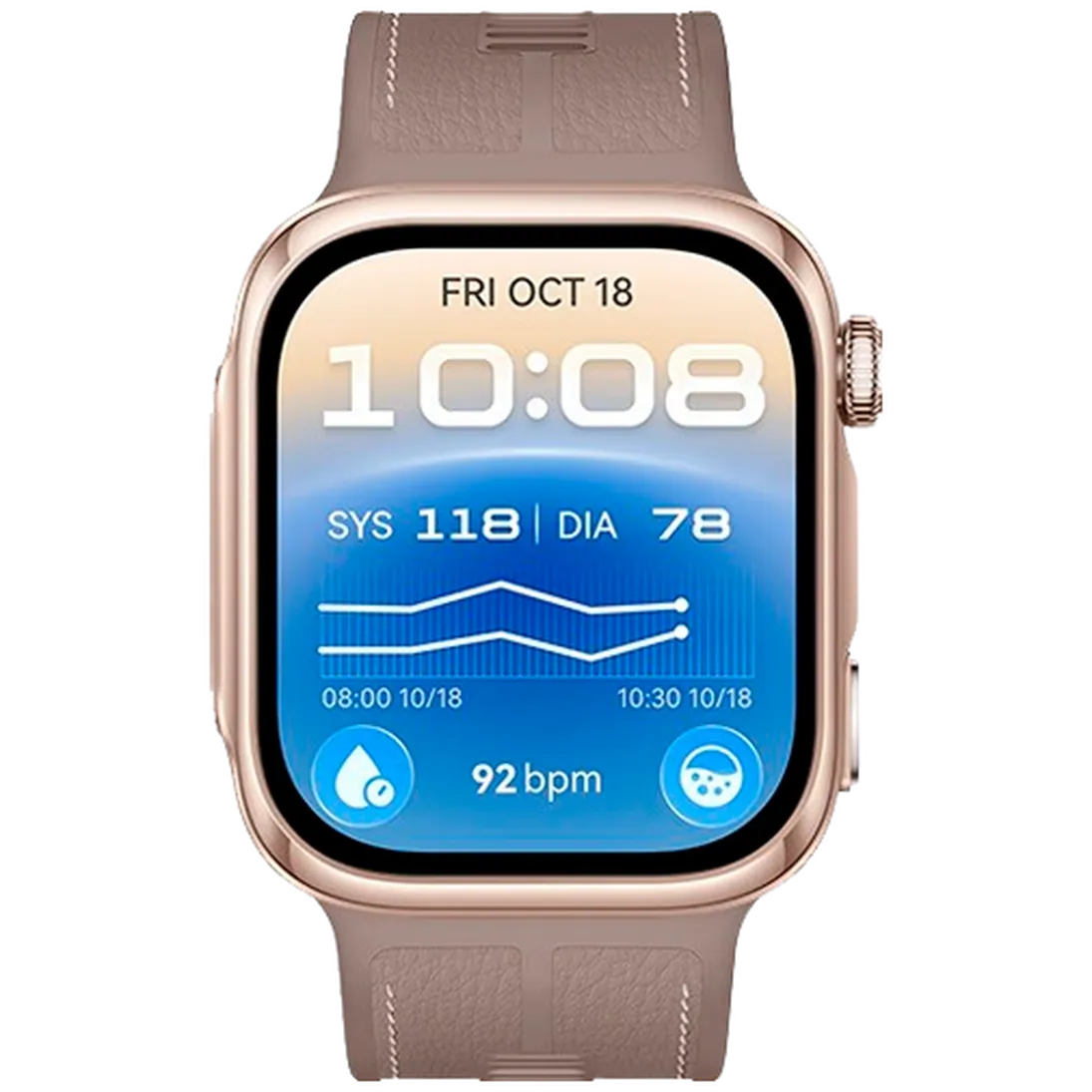 Huawei Huawei Watch D3 Smartwatch - Goud met Bruine Band