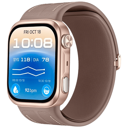 Huawei Huawei Watch D3 Smartwatch - Goud met Bruine Band
