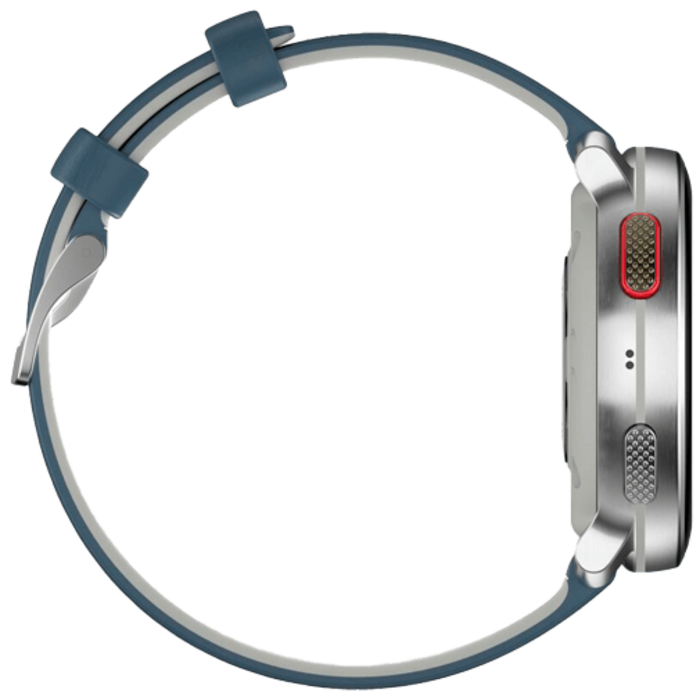 Polar Polar Vantage V3 Sporthorloge Zilver met Blauwe Siliconenband