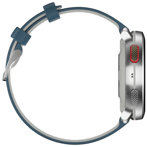 Polar Polar Vantage V3 Sporthorloge Zilver met Blauwe Siliconenband