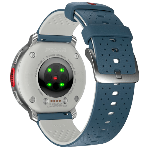 Polar Polar Vantage V3 Sporthorloge Zilver met Blauwe Siliconenband