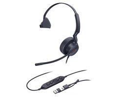 Yealink Yealink UH44 Mono USB-C/A Bedrade Zakelijke Headset