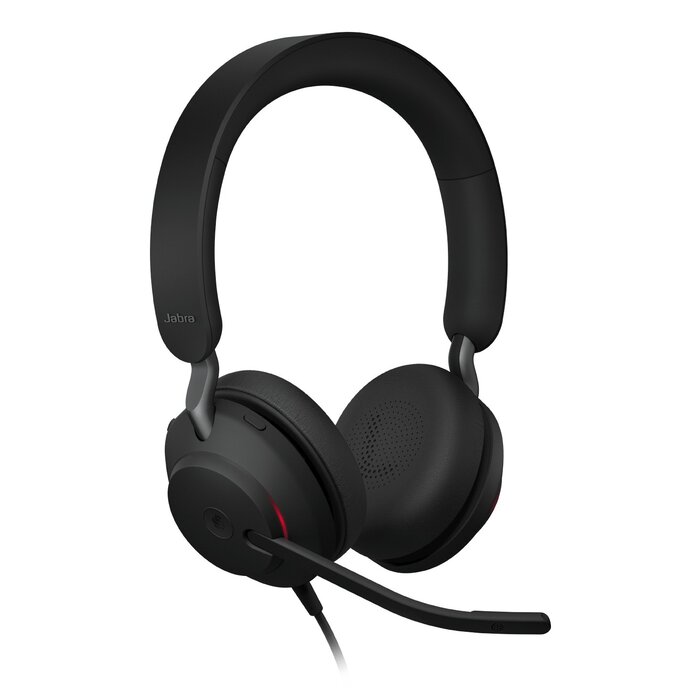 Jabra Jabra Evolve2 40 SE UC Stereo Bedrade Headset (USB-A & USB-C) Zwart