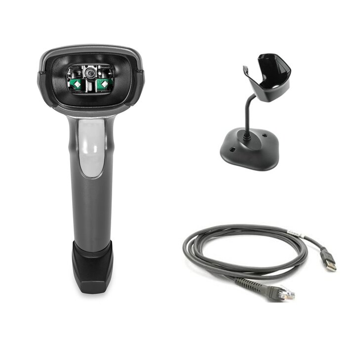 Zebra DS2208-SR 1D/2D Barcodescanner USB Kit met Standaard