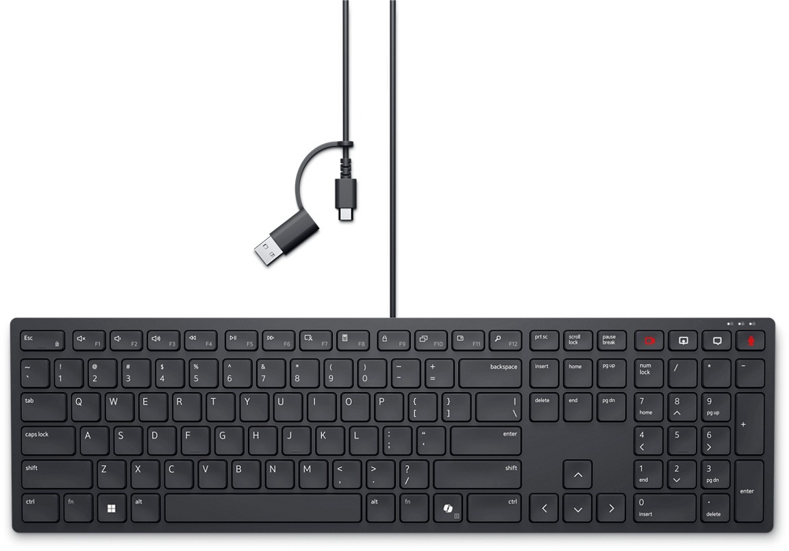 Dell Dell KB525C Bedraad Collaboration Toetsenbord - US International QWERTY
