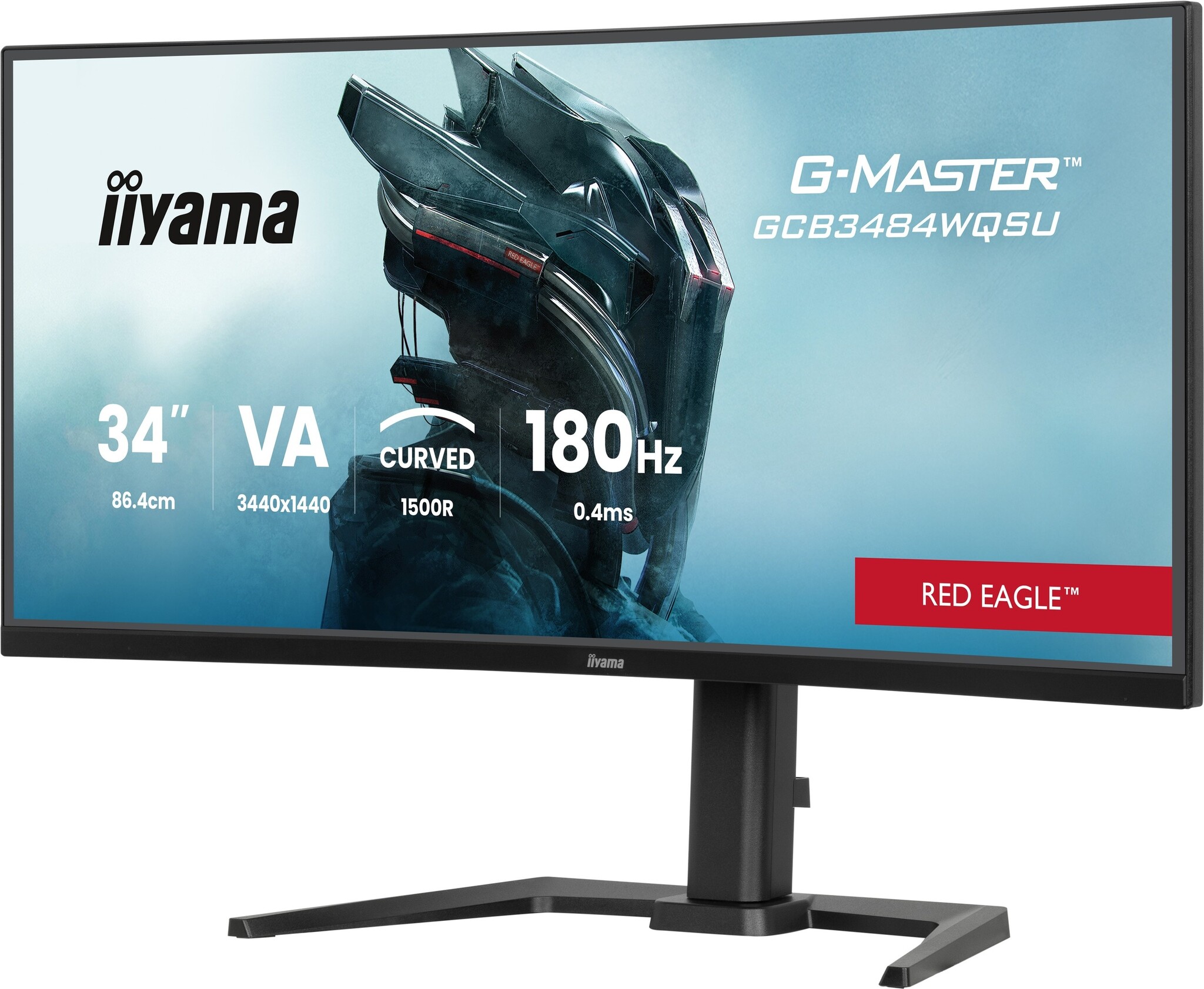 iiyama iiyama G-Master Red Eagle GCB3484WQSU-B1 34" UWQHD Curved Monitor, foto 3 van 6