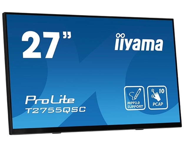 iiyama iiyama ProLite T2755QSC-B1 27" WQHD Touchscreen Monitor - IPS, foto 3 van 6