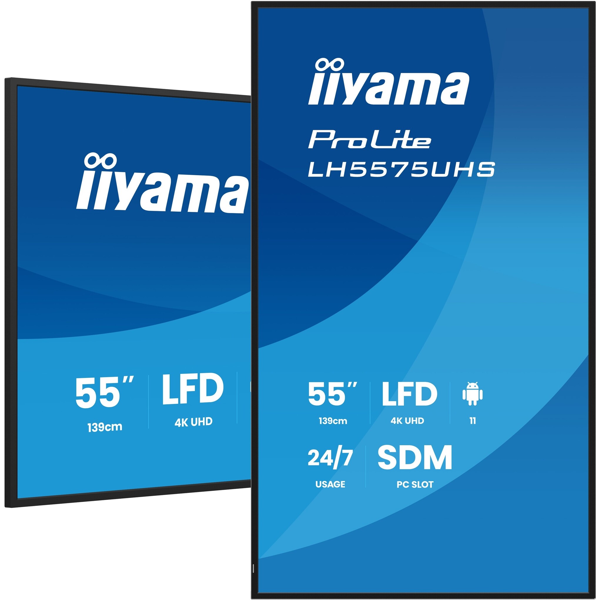 iiyama iiyama ProLite LH5575UHS-B2AG 55" 4K Digital Signage Display (24/7)