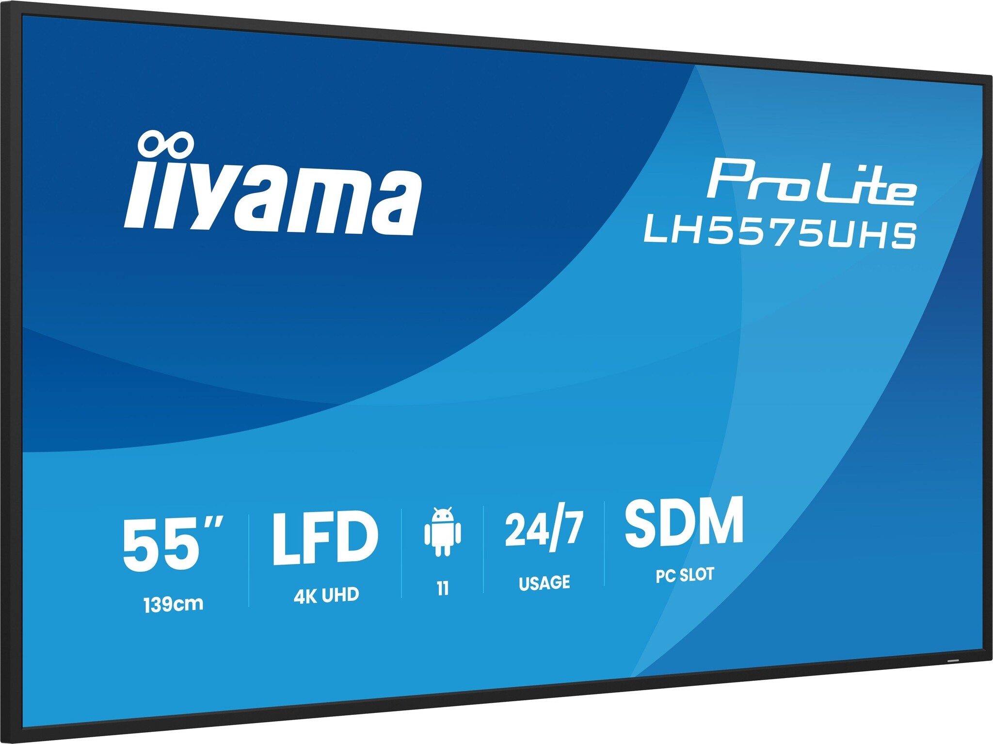 iiyama iiyama ProLite LH5575UHS-B2AG 55" 4K Digital Signage Display (24/7)