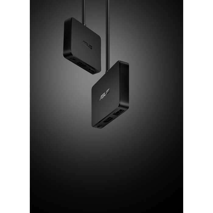 Asus ASUS DC100 USB-C Mini Dock - 4K HDMI, USB 3.2 & 100W PD - Zwart