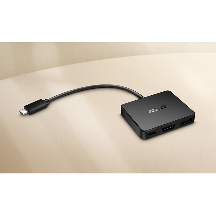 Asus ASUS DC100 USB-C Mini Dock - 4K HDMI, USB 3.2 & 100W PD - Zwart