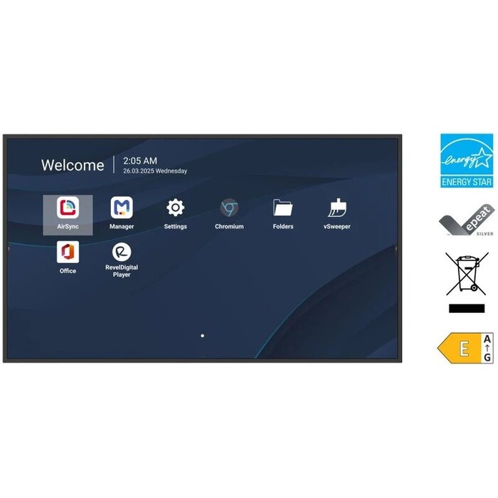 VIEWSONIC ViewSonic CDE5014-2C 50 inch 4K UHD Professioneel Display (500 nits, Android 14)