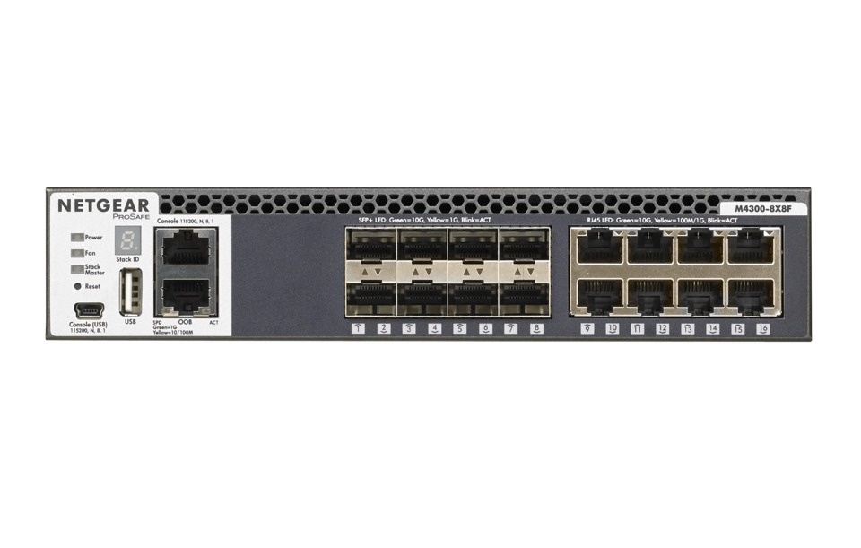 Netgear Netgear M4300-8X8F 16x 10G L3 Managed Switch (XSM4316S), foto 4 van 4