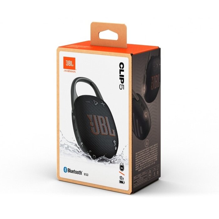JBL JBL Clip 5 Black - Draagbare Bluetooth Speaker