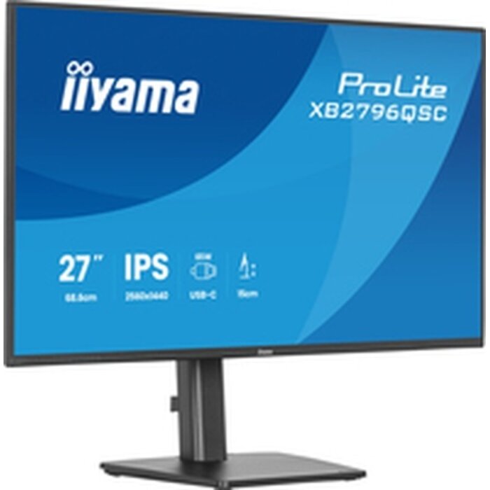 iiyama iiyama ProLite XB2796QSC-B1 27" QHD IPS Monitor met USB-C Dock & Pivot