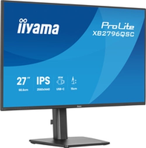 iiyama iiyama ProLite XB2796QSC-B1 27" QHD IPS Monitor met USB-C Dock & Pivot