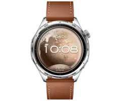 Honor Honor Watch 6 Smartwatch - Bruin Leer & Roestvrijstaal