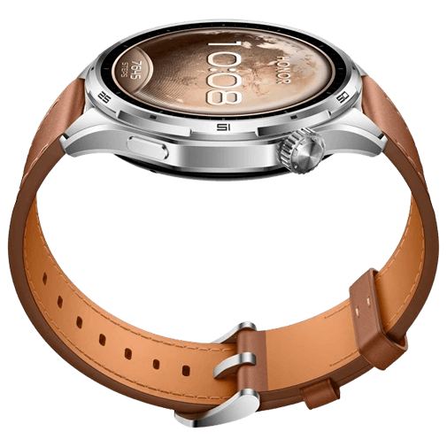 Honor Honor Watch 6 Smartwatch - Bruin Leer & Roestvrijstaal