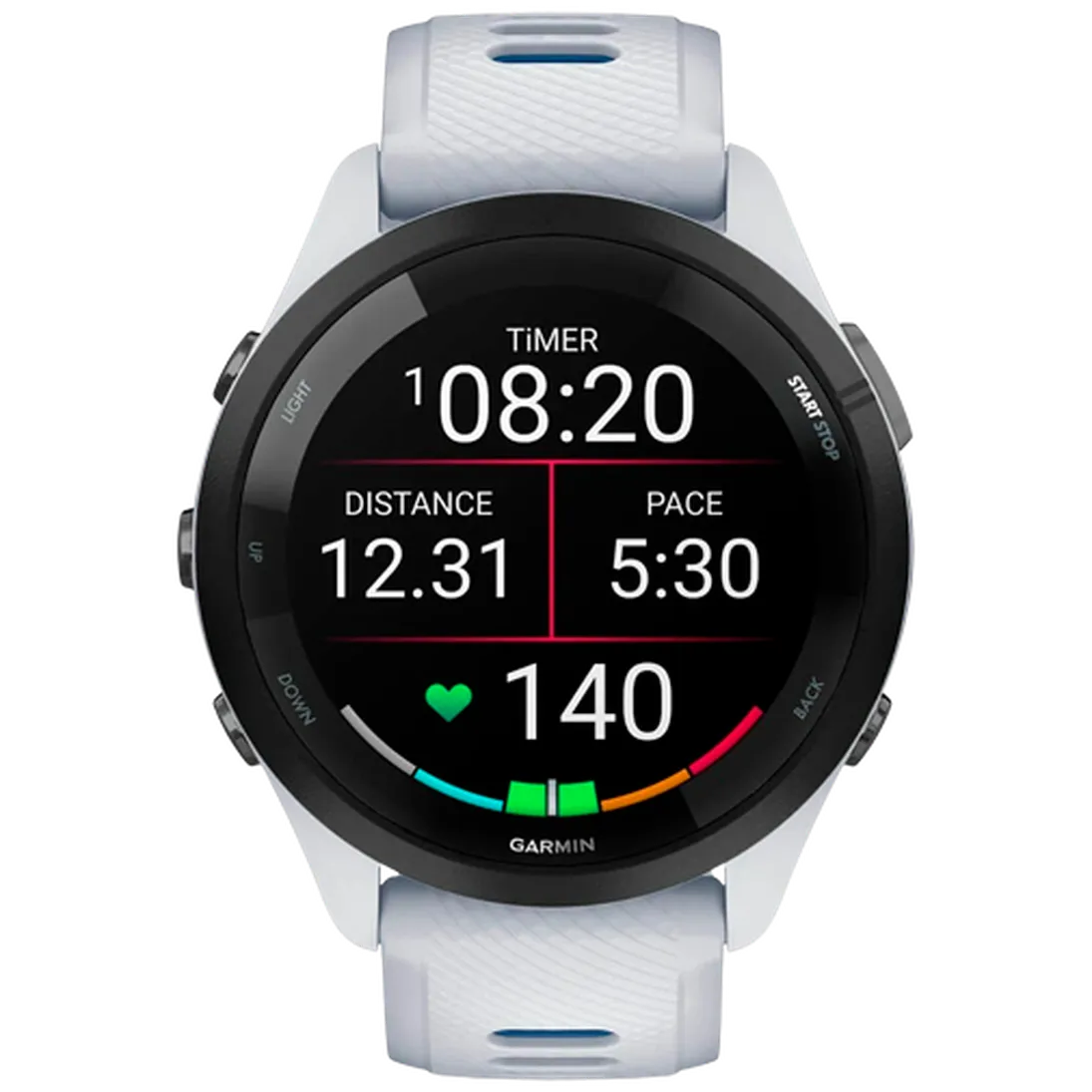 Garmin Garmin Forerunner 265 GPS Sporthorloge - Wit / Zwart (46 mm)