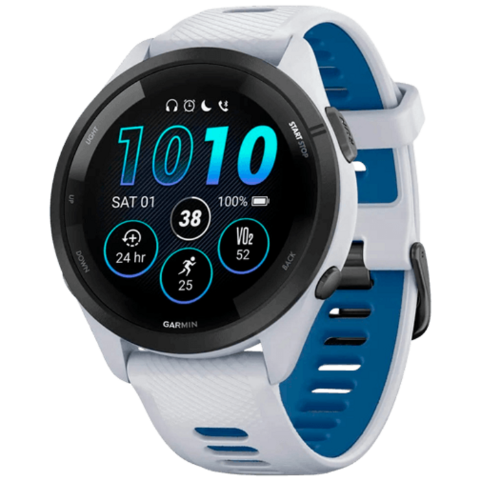 Garmin Garmin Forerunner 265 GPS Sporthorloge - Wit / Zwart (46 mm)