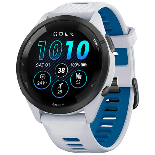 Garmin Garmin Forerunner 265 GPS Sporthorloge - Wit / Zwart (46 mm)