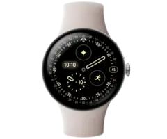Google Google Pixel Watch 4 4G 41mm Smartwatch - Zilver met Beige Band