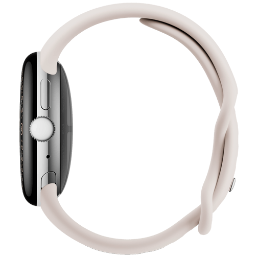 Google Google Pixel Watch 4 4G 41mm Smartwatch - Zilver met Beige Band