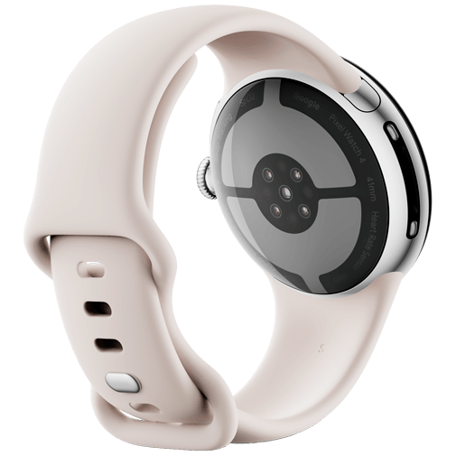 Google Google Pixel Watch 4 4G 41mm Smartwatch - Zilver met Beige Band