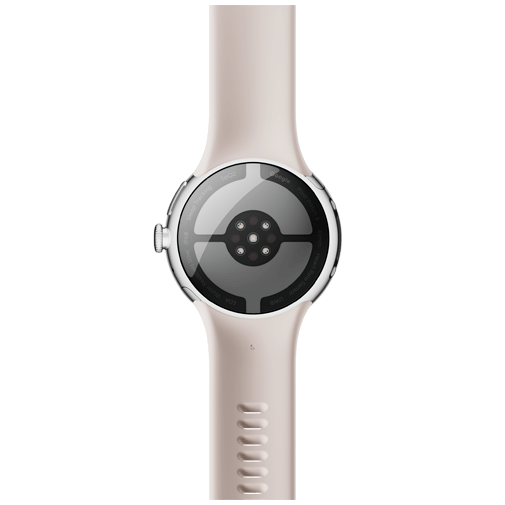 Google Google Pixel Watch 4 4G 41mm Smartwatch - Zilver met Beige Band