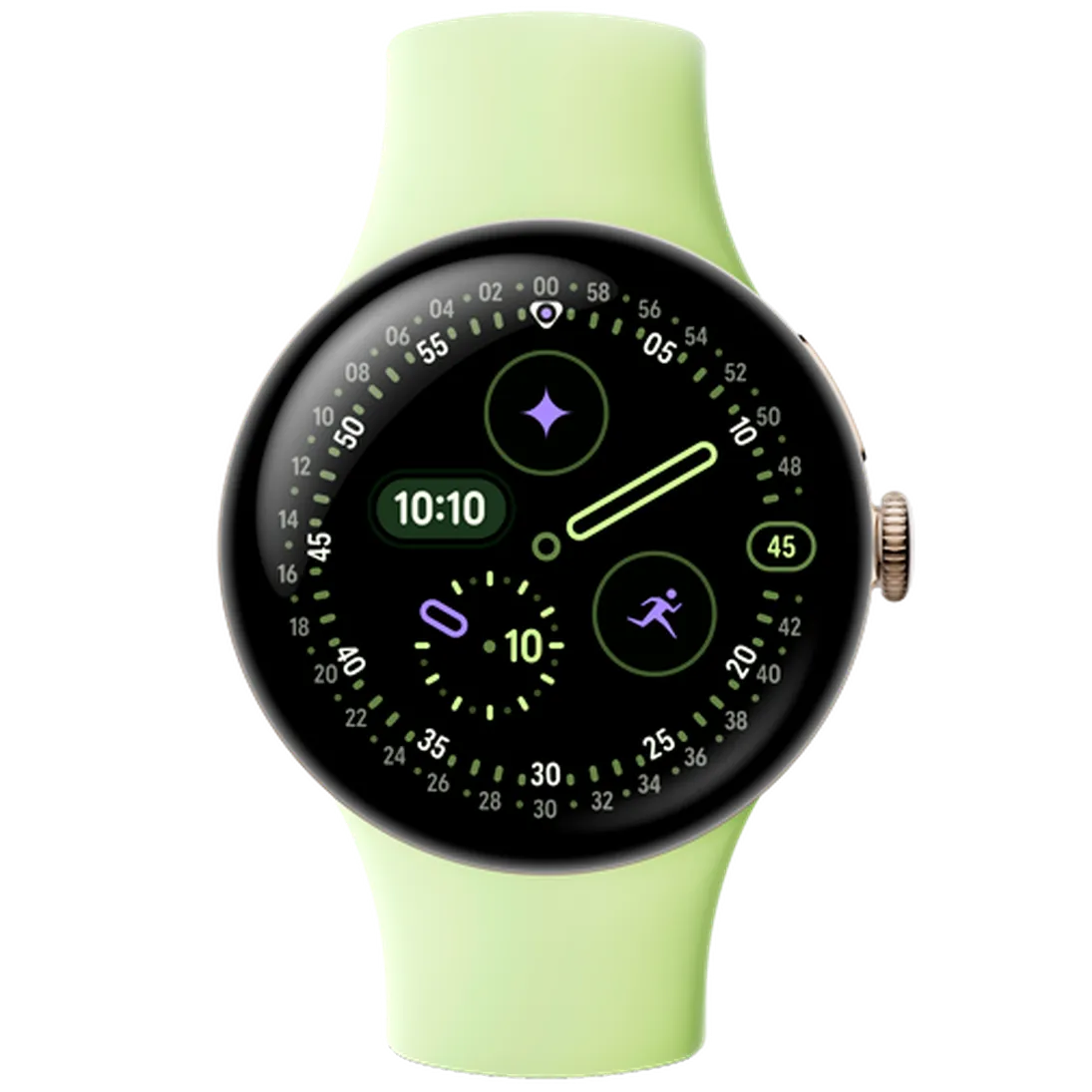 Google Google Pixel Watch 4 4G 41mm Smartwatch - Goud met Gele Band