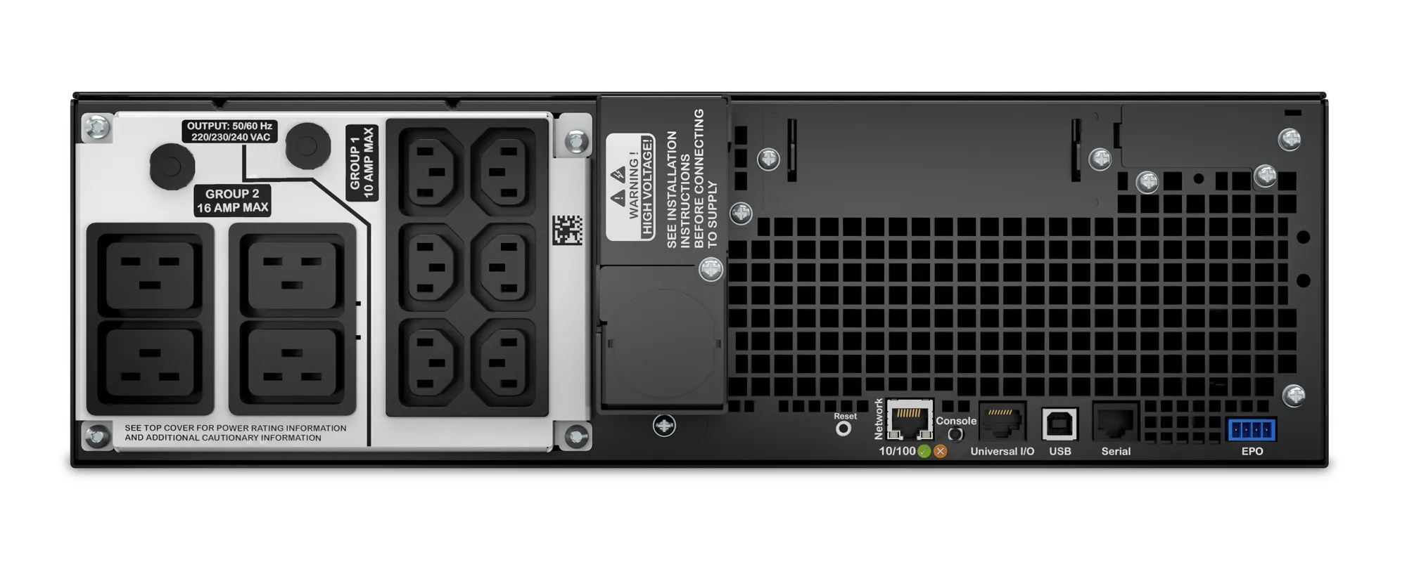 APC APC Smart-UPS SRT 5000VA RM 230V met Netwerkkaart 3U (SRT5KRMXLI)