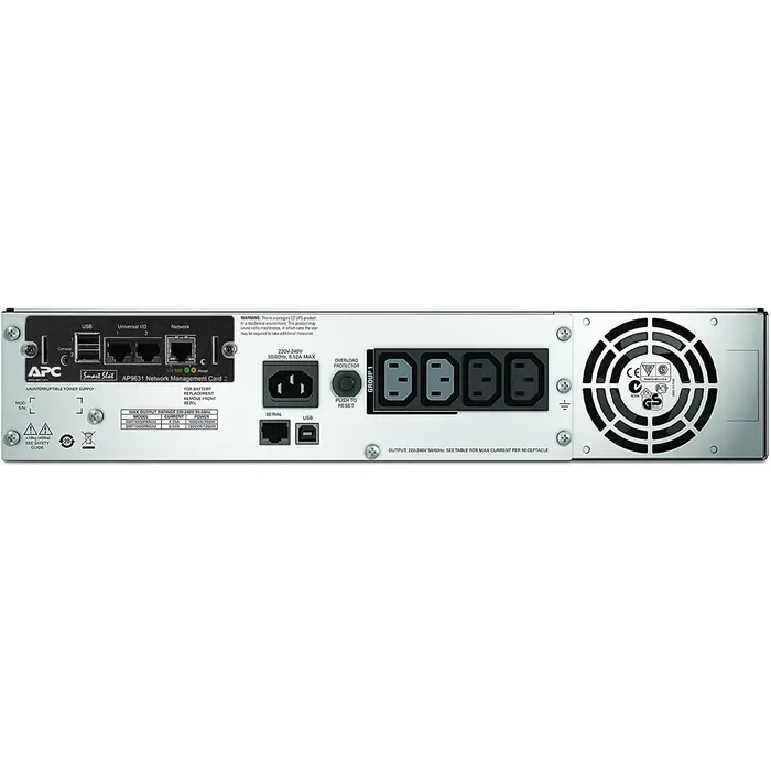 APC APC Smart-UPS SMT1500RMI2UNC 1500VA 2U Rackmount met Netwerkkaart