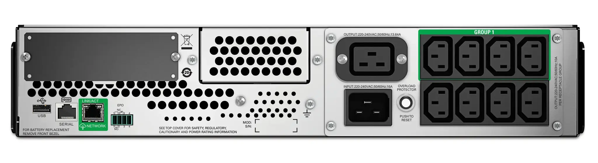 APC APC Smart-UPS SMT2200RMI2UC 2200VA 1980W 2U Rackmount UPS