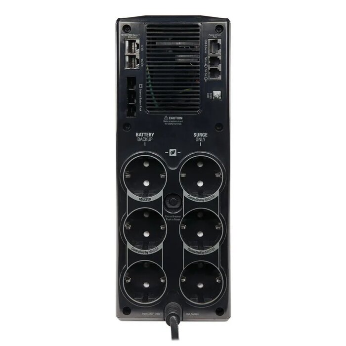 APC APC Back-UPS PRO BR1500G-GR - Noodstroomvoeding 1500VA / 865W (6x Schuko)