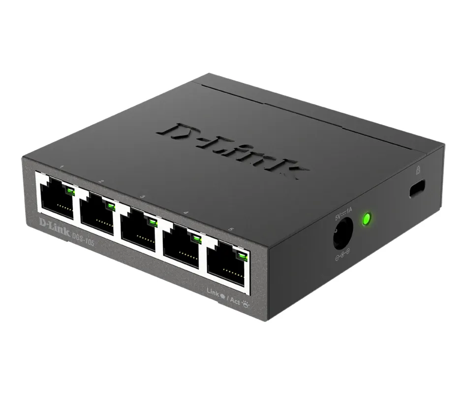 D-Link D-Link DGS-105 5-Poorts Gigabit Desktop Switch