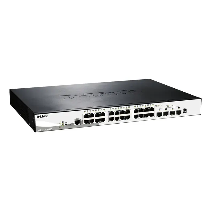 D-Link D-Link DGS-1510-28XMP Managed Gigabit PoE+ Switch (370W, 4x 10G SFP+)