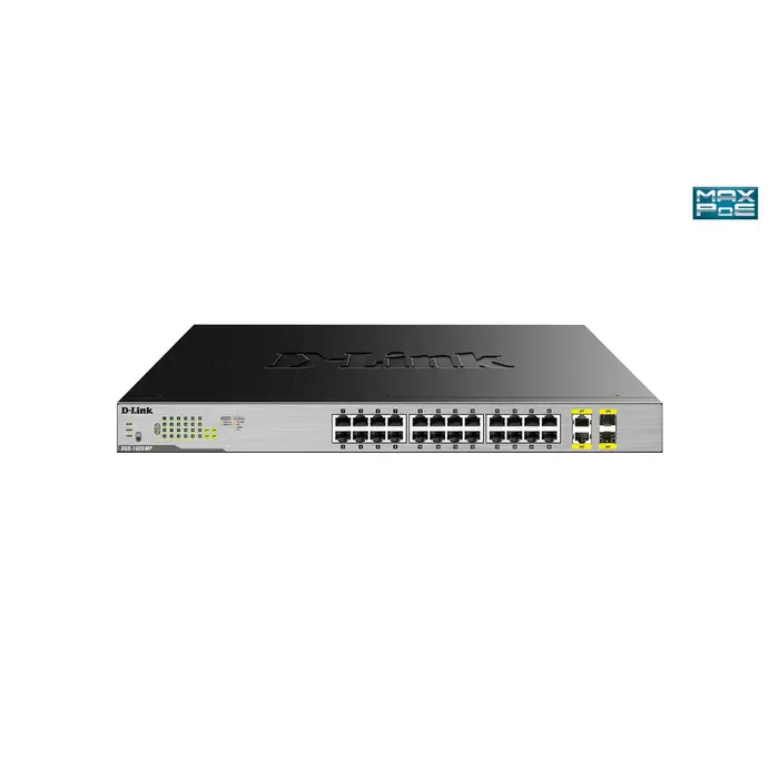 D-Link D-Link DGS-1026MP 24-Poorts Gigabit PoE+ Switch (370W)
