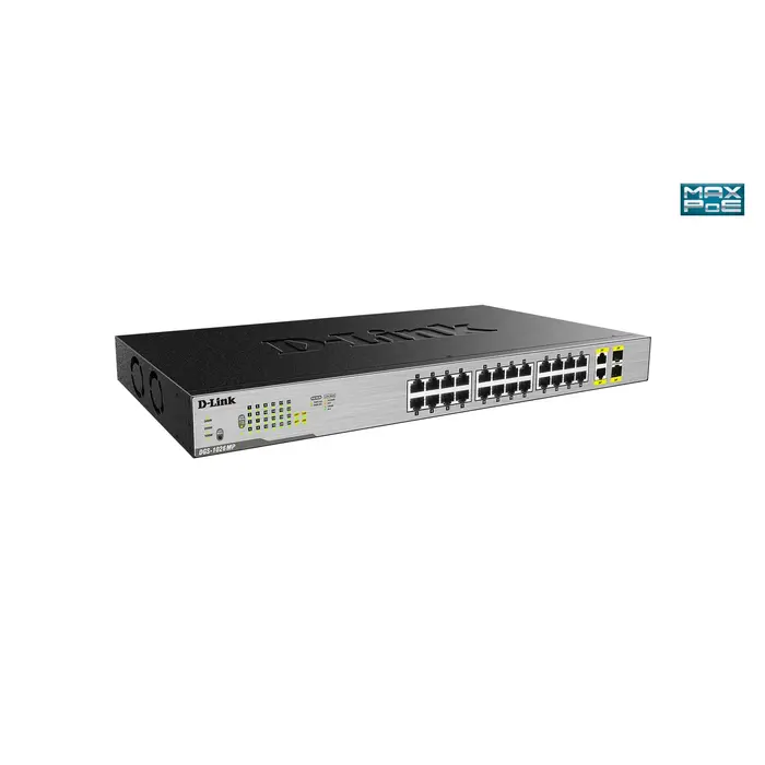 D-Link D-Link DGS-1026MP 24-Poorts Gigabit PoE+ Switch (370W)