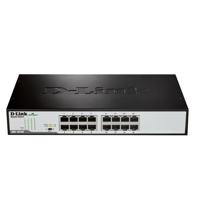 D-Link D-Link DGS-1016D 16-Poorts Gigabit Switch (Unmanaged)
