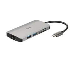 D-Link D-Link DUB-M810 8-in-1 USB-C Hub met HDMI, 100W PD & Gigabit LAN
