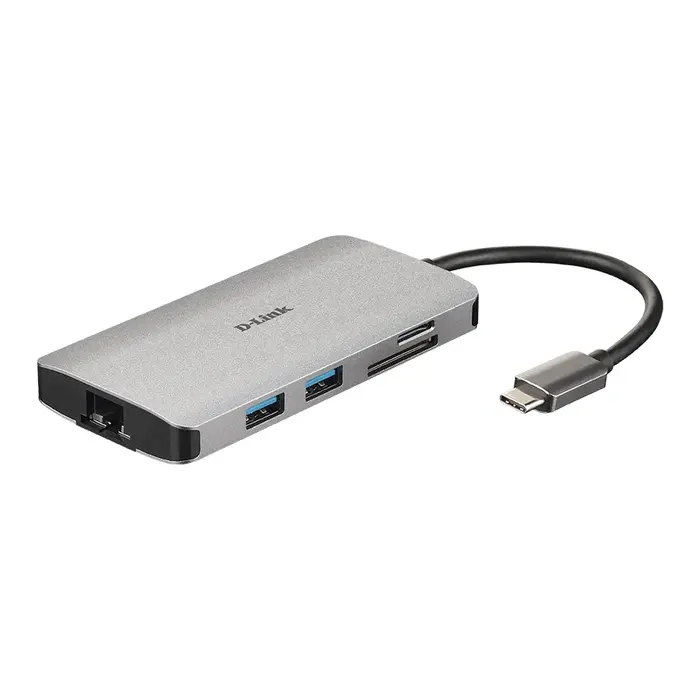 D-Link D-Link DUB-M810 8-in-1 USB-C Hub met HDMI, 100W PD & Gigabit LAN