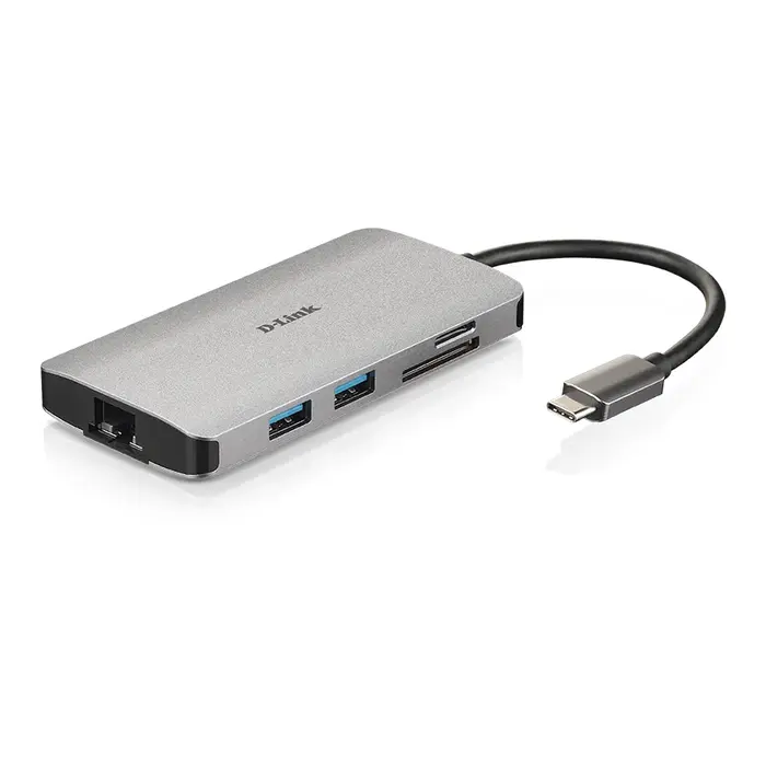 D-Link D-Link DUB-M810 8-in-1 USB-C Hub met HDMI, 100W PD & Gigabit LAN