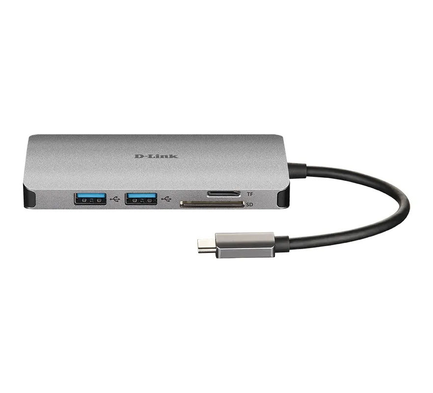 D-Link D-Link DUB-M810 8-in-1 USB-C Hub met HDMI, 100W PD & Gigabit LAN
