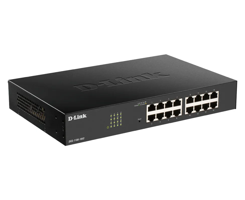 D-Link D-Link DGS-1100-16V2 Smart Managed Gigabit Switch (16 Poorten)