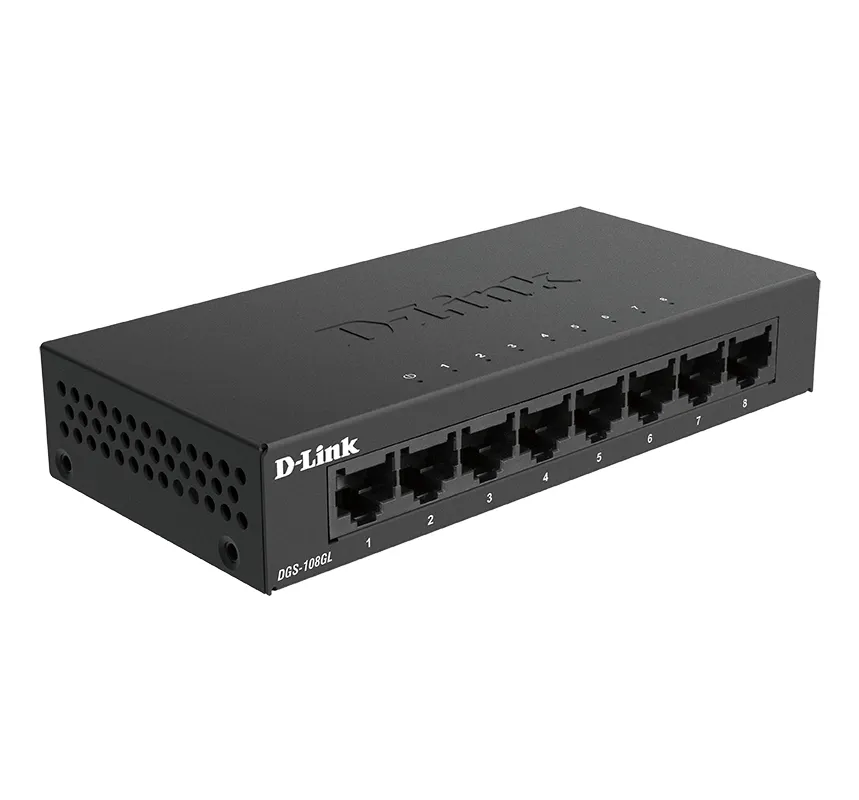 D-Link D-Link DGS-108GL 8-Poorts Gigabit Desktop Switch