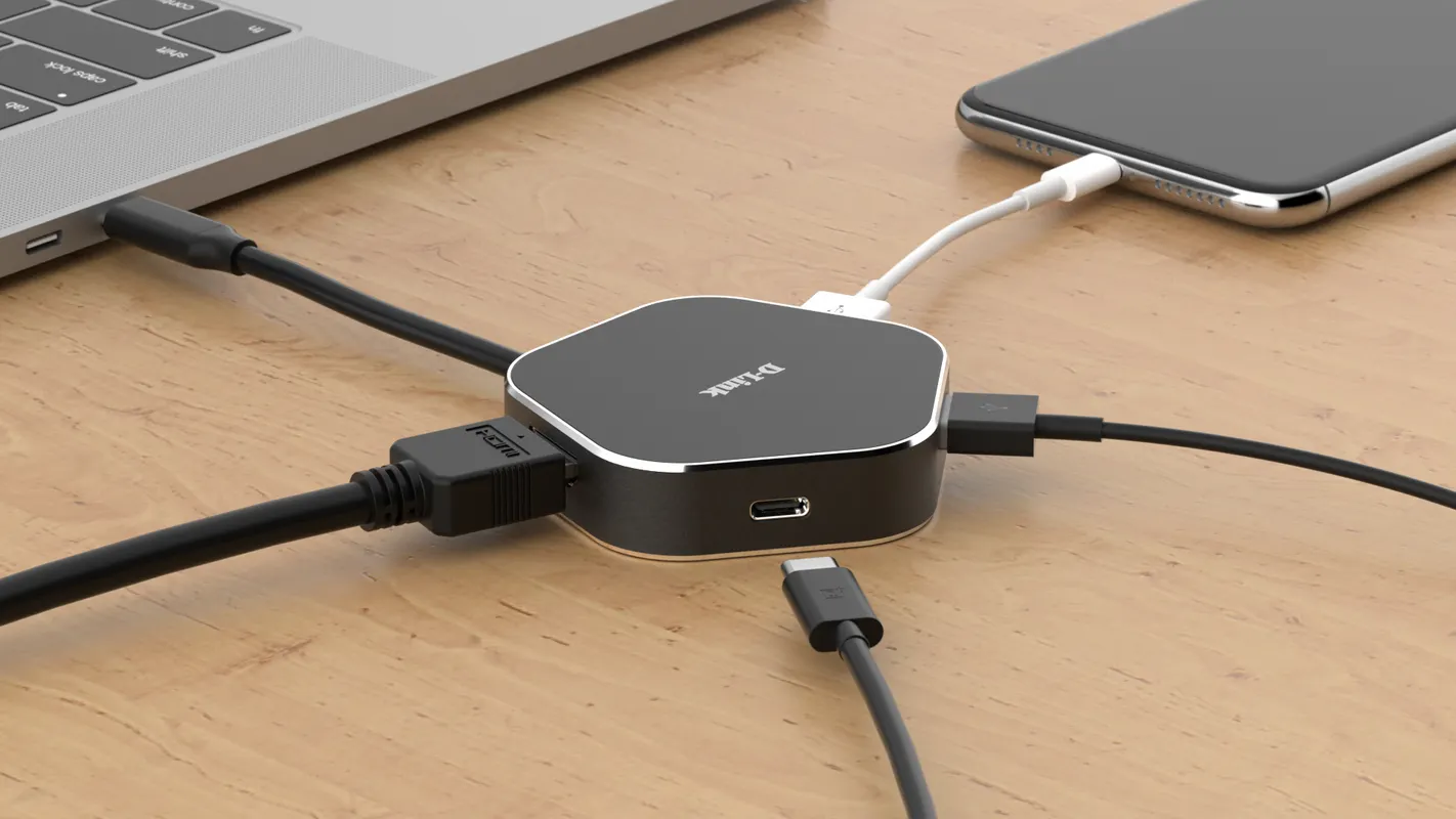 D-Link D-Link DUB-M420 4-in-1 USB-C Hub met HDMI en 60W Power Delivery